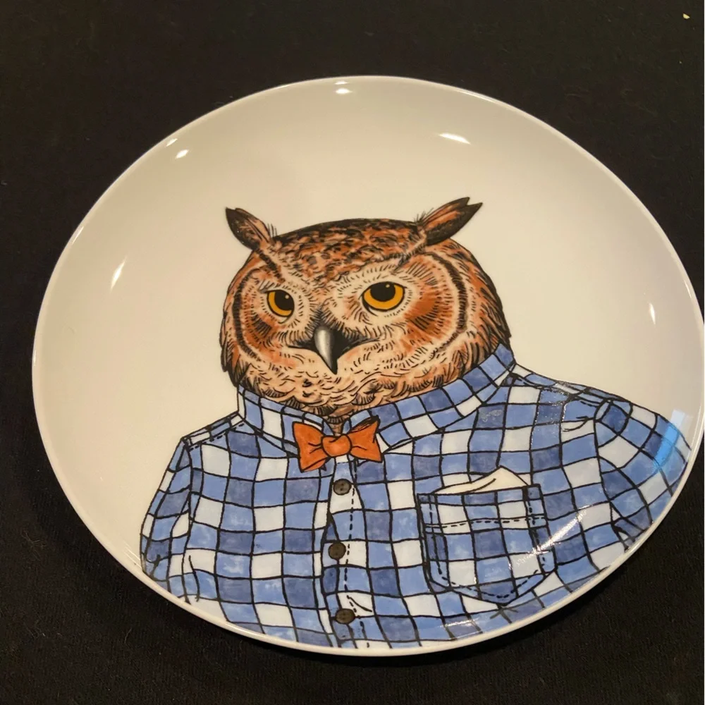 Rachel Kozlowski +West Elm owl plate